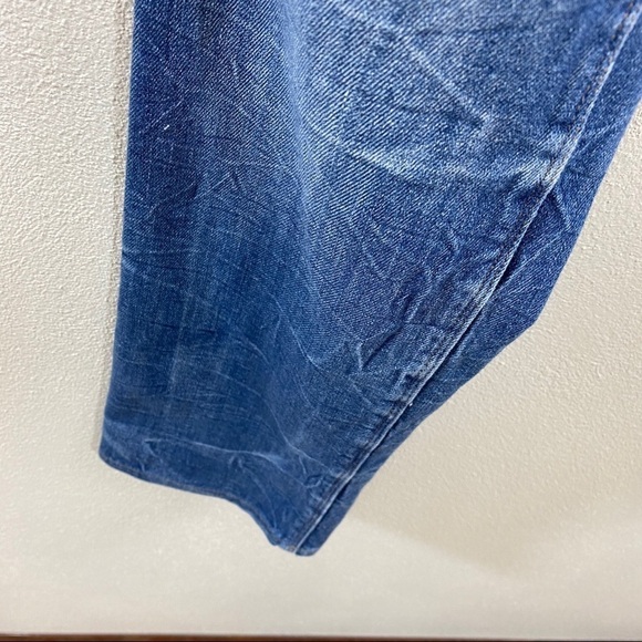 Madewell Rail Straight Distressed Whiskered Wash - Picture 4 of 7